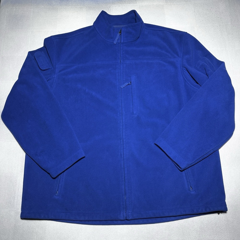 Duluth Shoreman Fleece Windproof Jacket‎ Mens 3XL Tall Royal Blue Full Zip